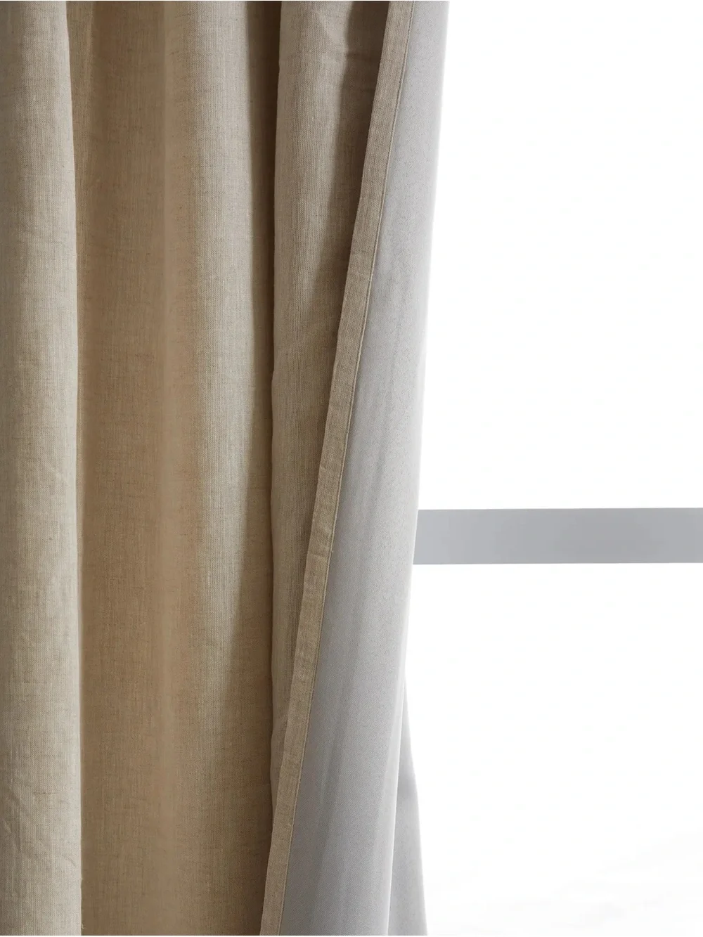 Single Quince European Linen Room Darkening Curtain Panel 96x108 New without tag